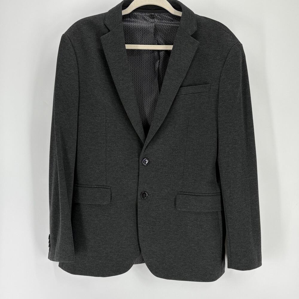 Express Dickey Sport Coat Slim Men 38 Short Zip Out Quilted High Neck NYC Winter